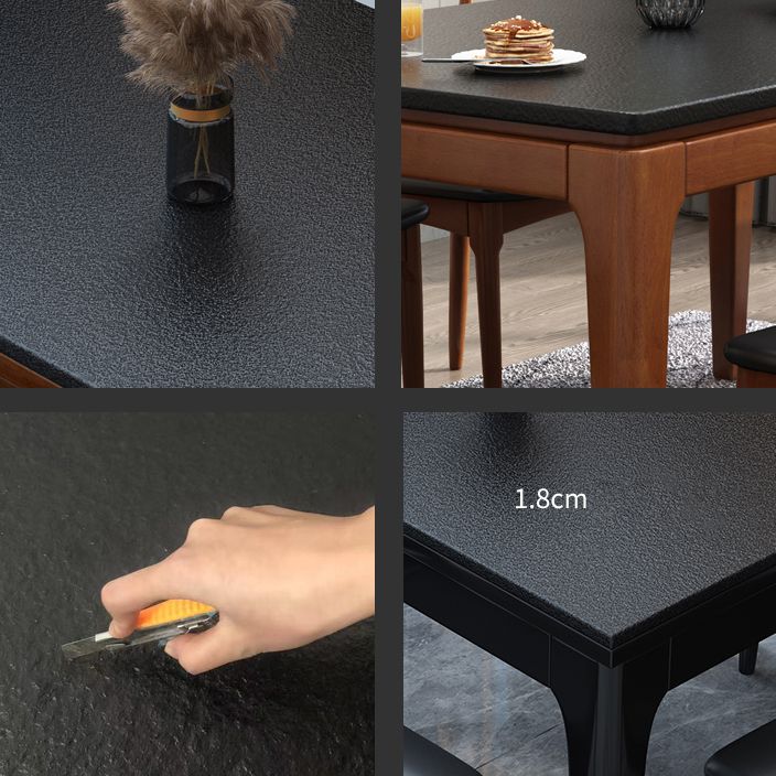 4-foot Stone Furniture Midcentury Style Rectangle Dining Table for Indoor Clearhalo ' dining_table' 'Dining Tables & Seating' 'Dining Tables' 'furn' 'furn_dining_table' 'Furniture' 'furniture_dining_table' 'Kitchen & Dining Furniture' 'kitchen&dining_furn' 'kitchen' 'kitchen_dining_table' 1200x1200_32adb4a5-1266-43a1-a9ed-b72d5ddfbf4e