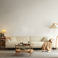 Modern White Upholstery with Built-in Armrest and Cushioned Suede Back