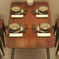 Industrial Rectangle Dining Table Solid Wood Top Dining Table for Restaurant
