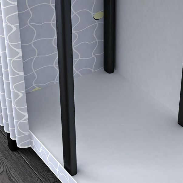 Industriegarderobe Armoire Schwarzer Aufbewahrungsschrank für Schlafzimmer