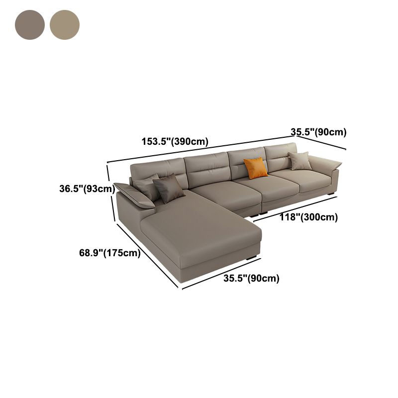 Contemporary L-Shape Sofa Furniture Sectionals for Four People Clearhalo 'furn' 'furn_sectionals' 'Furniture' 'Living Room Furniture' 'Sectionals' 1200x1200_32b574b3-6023-4153-8317-4307bea16d97