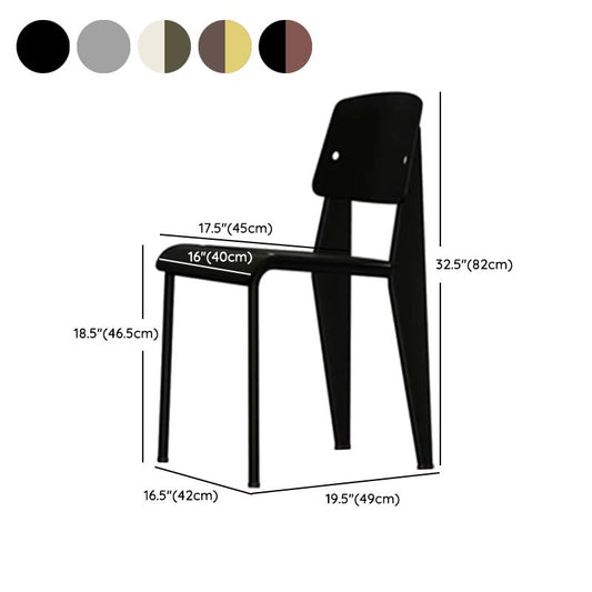 Metal y plástico ABIERTA ABIERTA Modern Side Sillas de comedor para el hogar