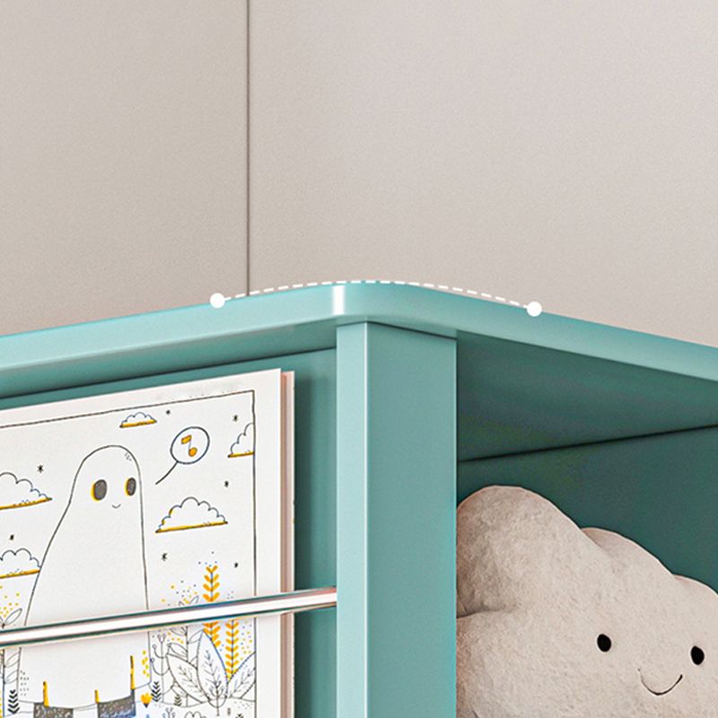 Geometric Closed Back Bookshelf Nordic Rotatable Study Room Bookcase