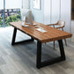 Industrieel vast hout rechthoekige kantoorbureau Sled Base 29.53 "Tall Writing Desk