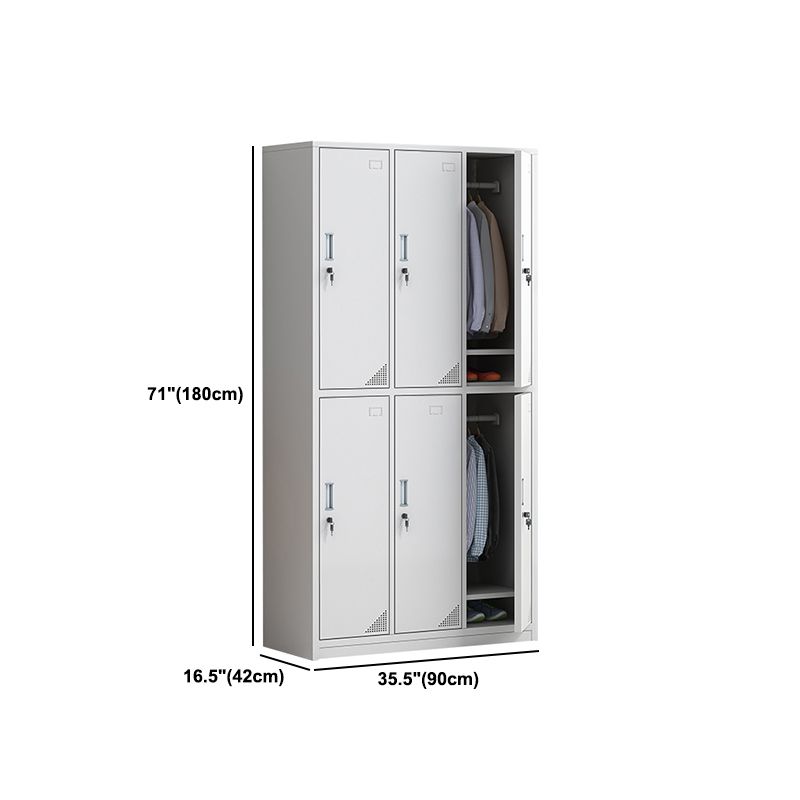 Scharnierende eigentijdse garderobe kast metalen garderobe armoire voor thuis