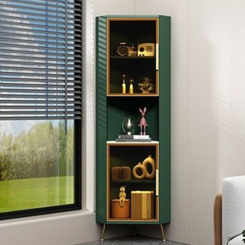 15.74" Wide Wood Corner Accent Cabinet with 2 Door Contemporary Side Cabinet Clearhalo 'Cabinets & Chests' 'cabinets_chests' 'furn' 'furn_cabinets_chests' 'Furniture' 'Living Room Furniture' 1200x1200_32b8a75a-5fc4-4aad-bc84-f61f2c3f87e8