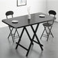 Metal and Wood Table Mid-Century Modern Style Folding Dining Table Clearhalo 'Dining Tables & Seating' 'Dining Tables' 'dining_table' 'furn' 'furn_dining_table' 'Furniture' 'Kitchen & Dining Furniture' 1200x1200_32b9fc69-7f09-417e-a270-fadbfe97952e