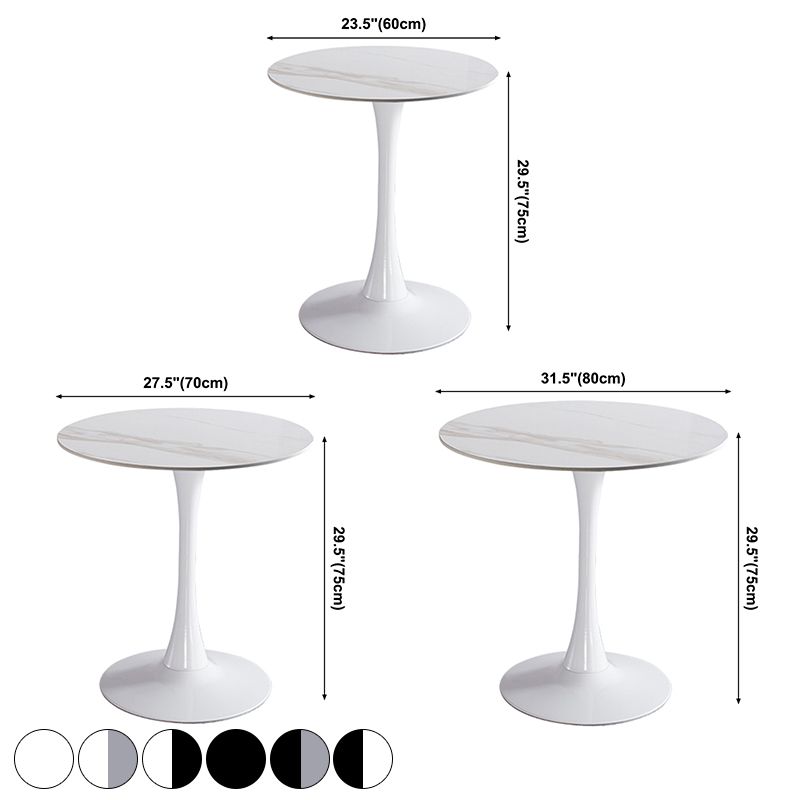 Modern Round Dining Table Sintered Stone Dining Table with Tulip Base for Home Kitchen Dinner Clearhalo ' dining_table' 'Dining Tables & Seating' 'Dining Tables' 'furn' 'furn_dining_table' 'Furniture' 'furniture_dining_table' 'Kitchen & Dining Furniture' 'kitchen&dining_furn' 'kitchen' 'kitchen_dining_table' 1200x1200_32ba044a-bdc8-4bcc-b00a-ab3cdabf5880