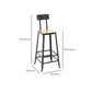 Contemporary Armless Bar Stools Solid Wood Barstool with Footrest Clearhalo 'Bar Furniture' 'Bar Stools' 'bar_stools' 'furn' 'furn_bar_stools' 'Furniture' 'Kitchen & Dining Furniture' 1200x1200_32baa2e4-56c0-44ed-a58e-954a2e752c75