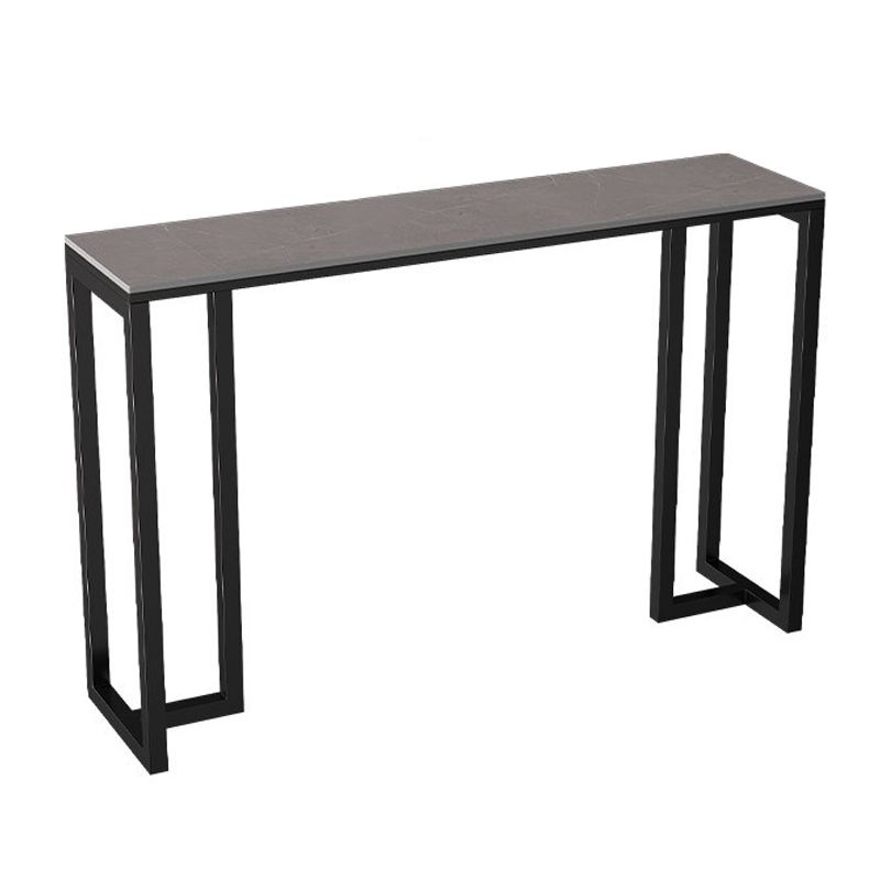 Set da tavolo da bar moderno da 1/3/4/5 pezzi, tavolo da banco rettangolare in pietra con sgabelli per balcone