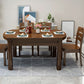 Massief houten moderne eetkamer diner keukentafel 4 poten eettafel