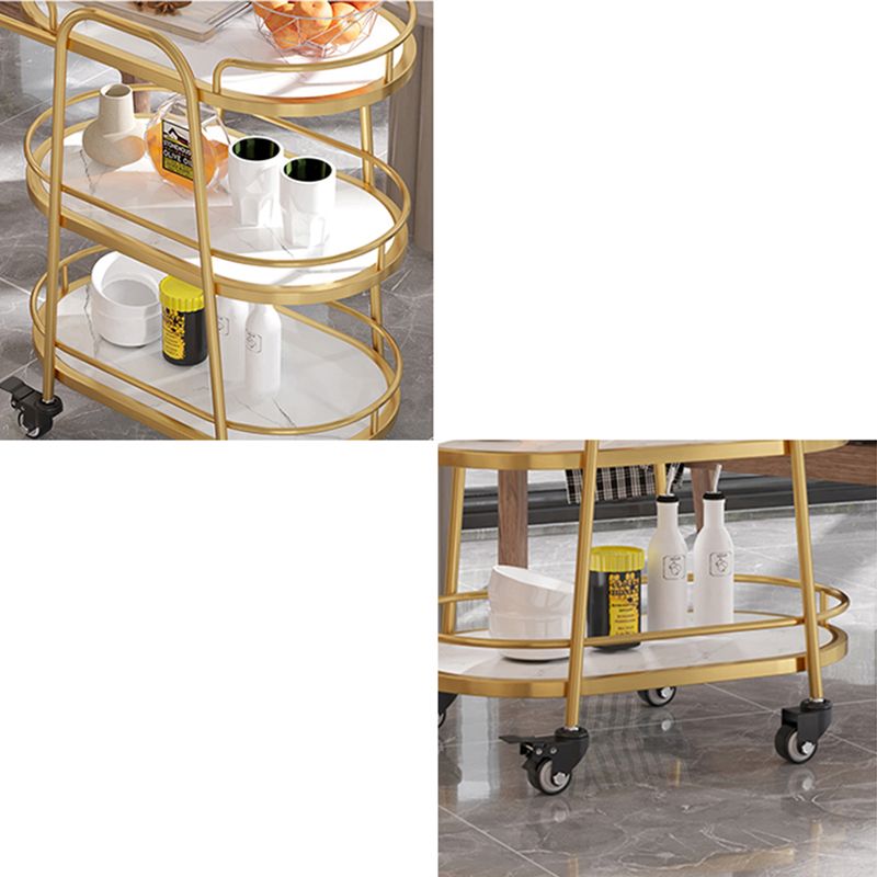 Tavolo da preparazione moderno da pranzo a casa tavolo da preparazione a chiusura ovale