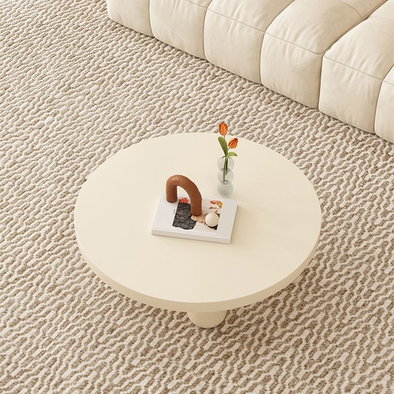 Mesa de centro de madera para cóctel, mesa auxiliar o de café blanca con 4 patas