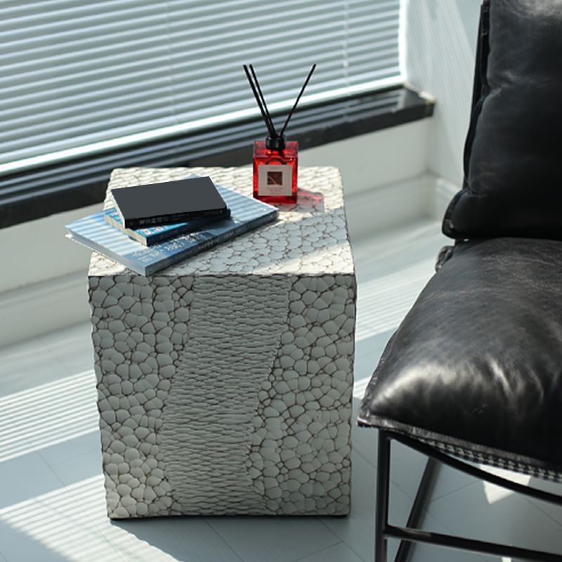 Tavolo da angolo contemporaneo da 14 "tavolino quadrati accento legno laterale