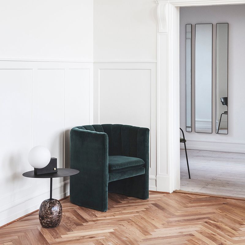 Tavolo laterale modernistico soggiorno rotondo tavolo da diapositiva in marmo piedistallo