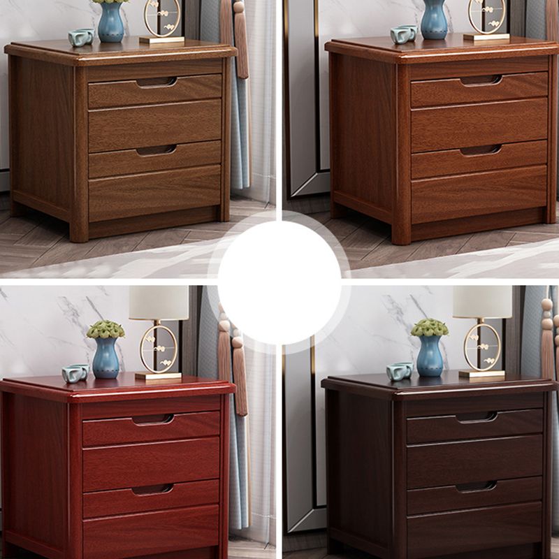 2 - Schubladen zeitgenössischer Nachttisch antiker Finish Nachttisch