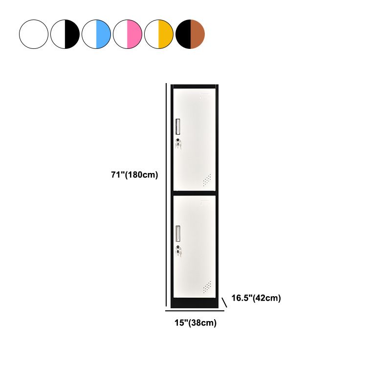 Gabinete de armario de metal contemporáneo con armario con bisagras de bloqueo