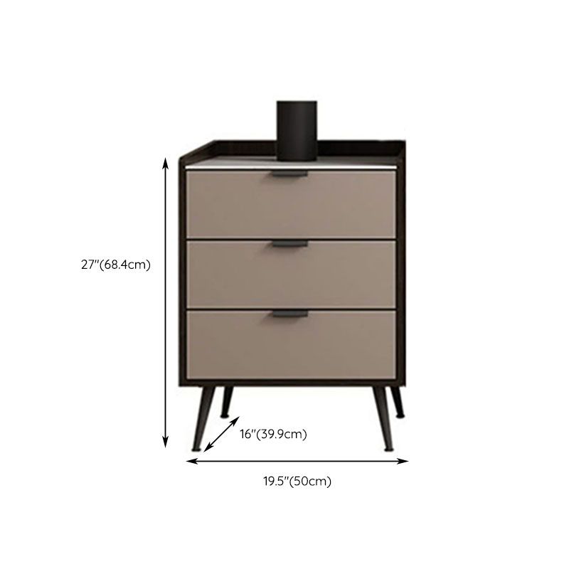 Commode de rangement verticale contemporaine en pierre pour chambre à coucher avec tiroirs