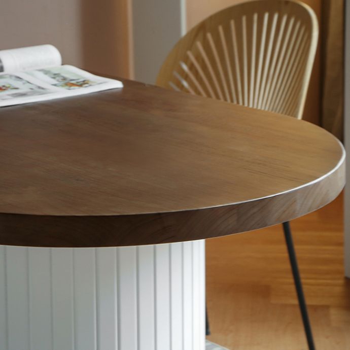 Modern Dining Oval Table Dining Wooden Table for Restaurant with Wood Legs Clearhalo 'Dining Tables & Seating' 'Dining Tables' 'dining_table' 'furn' 'furn_dining_table' 'Furniture' 'furniture_dining_table' 'Kitchen & Dining Furniture' 1200x1200_32c078fb-0306-4c83-a1a0-3ae6a079833d
