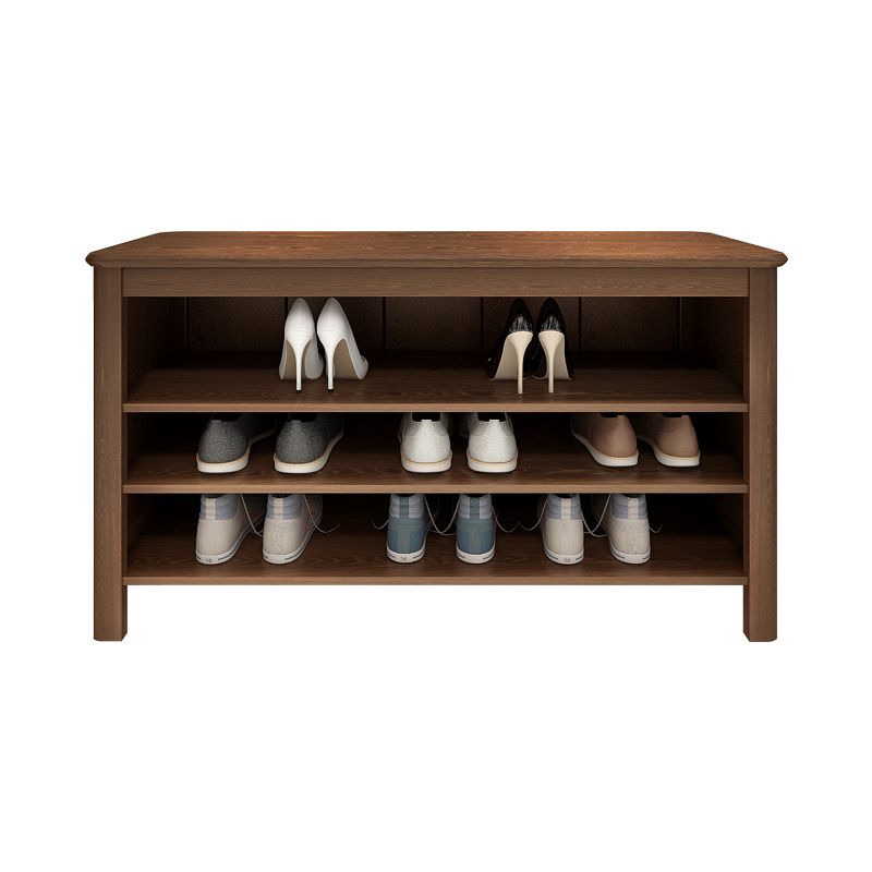 Banca in legno di gomma moderna rettangolo da 14 "panca larga