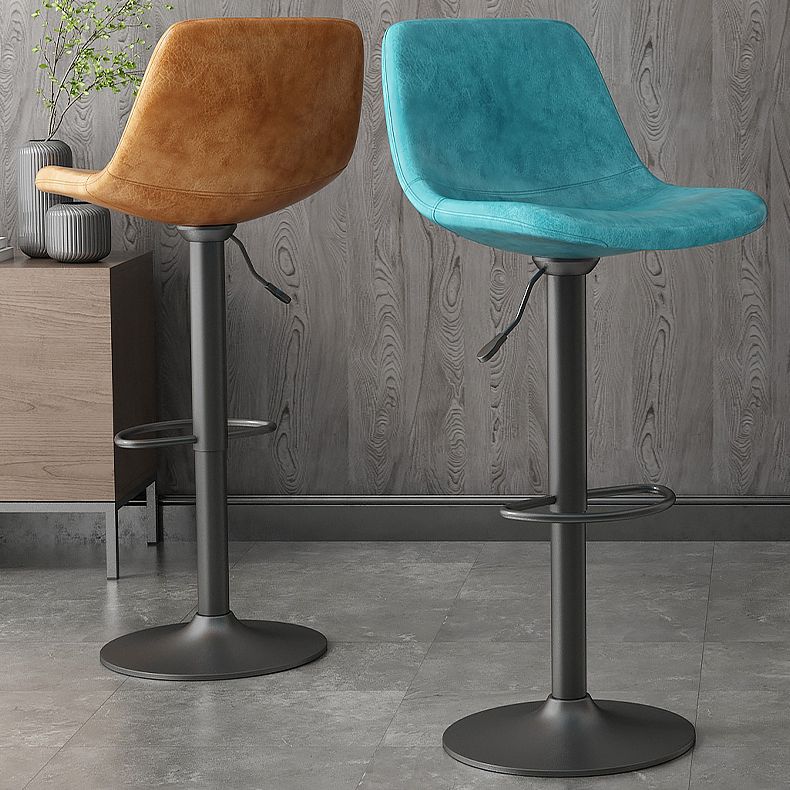 Home Footrest Adjustable Height Stool Contemporary Leather Barstool Clearhalo 'Bar Furniture' 'Bar Stools' 'bar_stools' 'furn' 'furn_bar_stools' 'Furniture' 'Kitchen & Dining Furniture' 1200x1200_32c48ddf-718d-4b54-9076-482005711191