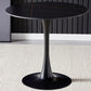 Round Dining Table Stone Top Dining Table in Black and White Clearhalo 'Dining Tables & Seating' 'Dining Tables' 'dining_table' 'furn' 'furn_dining_table' 'Furniture' 'Kitchen & Dining Furniture' 1200x1200_32c95b72-6069-47ed-b1ad-ec79b3e2a283
