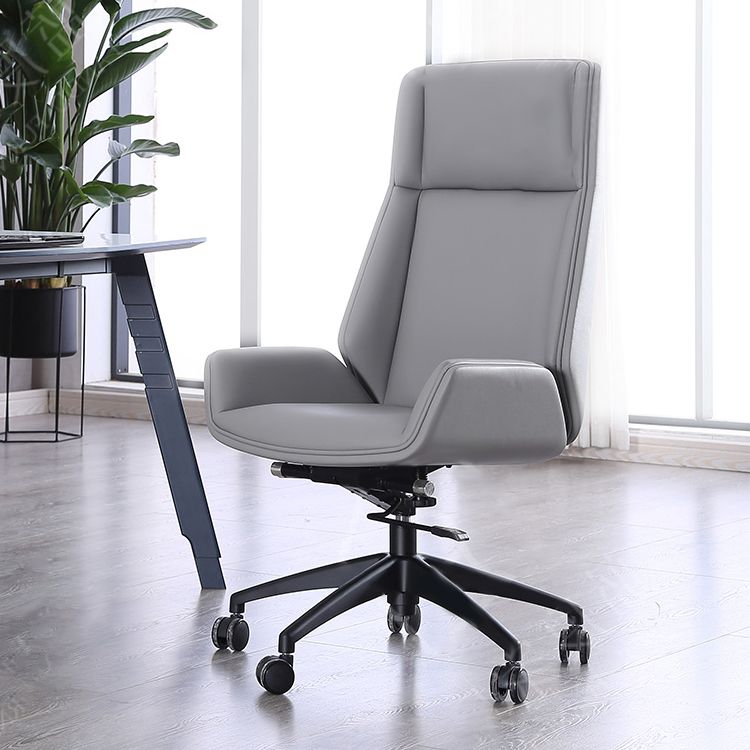 Contemporary Executive Ofiice Chair with Chrome Frame Armless Computer Desk Chair Clearhalo 'furn' 'furn_office_chair' 'Furniture' 'furniture_office_chair' 'Office Chairs' 'Office Furniture' 'office_chair' 1200x1200_32c9be92-9e39-4b0d-a6a8-d04f5d633c8c