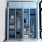Modern Style Wardrobe Armoire Steel Home Wardrobe with Shelves