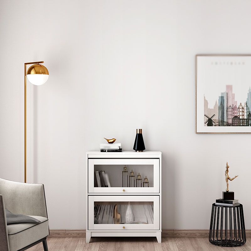 Manufactured Wood Standard Bookcase White Contemporary Bookcase with Glass Doors Clearhalo 'Bookcases' 'furn' 'furn_bookcases' 'Furniture' 'furniture_bookcases' 'Office Furniture' 1200x1200_32cb21ec-b0e8-4bf0-80bb-2f86f9457d59