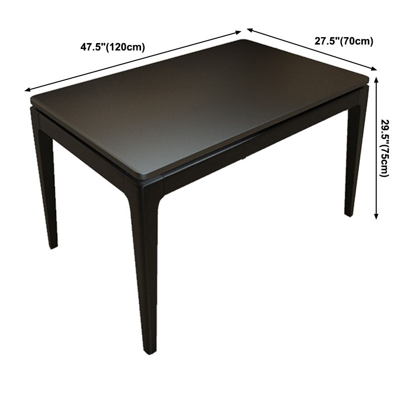 Simple Style Sintered Stone Dining Table Ash Wood Base Rectangle Table for Home Clearhalo ' dining_table' 'Dining Tables & Seating' 'Dining Tables' 'furn' 'furn_dining_table' 'Furniture' 'furniture_dining_table' 'Kitchen & Dining Furniture' 'kitchen&dining_furn' 'kitchen' 'kitchen_dining_table' 1200x1200_32cc7f39-c11b-4a03-9bc6-bdacdb048e06