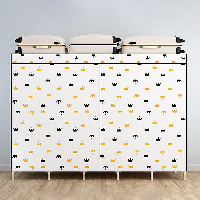 Armoire de garde-robe en bois de noyer armoire armoire de garde-robe de style contemporain pour chambre à coucher