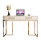 Black and White Writing Desk Stainless Steel and Artificial Wood Office Desk with Drawers Clearhalo 'furn' 'furn_office_desk' 'Furniture' 'Office Desks' 'Office Furniture' 'office_desk' 1200x1200_32d2354b-392b-4182-abeb-56307f6bf550