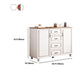 White Wood Accent Cabinet with Drawers 15.74" Wide Modern Standard Side Cabinet Clearhalo 'Cabinets & Chests' 'cabinets_chests' 'furn' 'furn_cabinets_chests' 'Furniture' 'Living Room Furniture' 1200x1200_32d2894c-48db-47b2-b38f-4b9d42c6fd2e