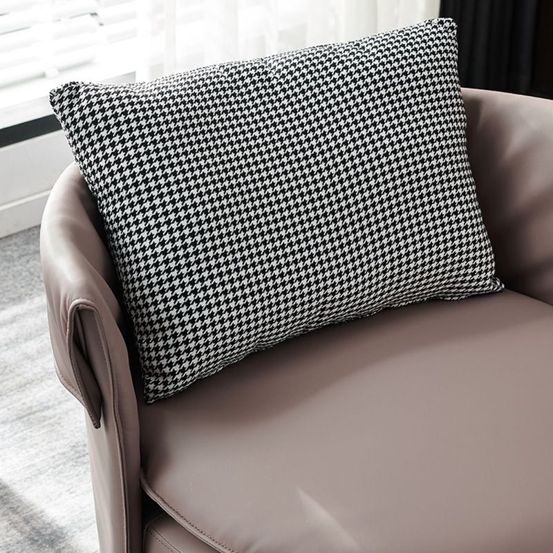 Modern Accent Armchair Contemporary Swivel Barrel Accent Chair Clearhalo 'Accent Chairs' 'accent_chairs' 'Chairs & Seating' 'furn' 'furn_accent_chairs' 'Furniture' 'Living Room Furniture' 1200x1200_32d2e370-c3d8-4274-8455-3100c570c756