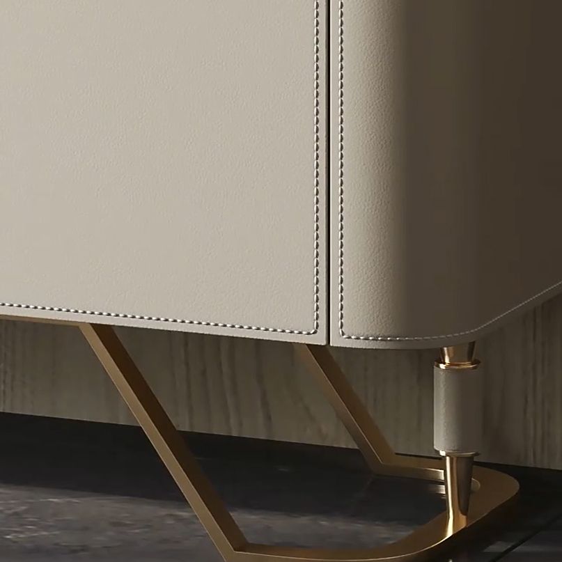 3 Schubladen Buffet Ständer Glam Sideboard -Buffet mit 4 Regalen für die Küche