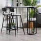 Marble Indoor Double Pedestal Cocktail Bar Table Storage Modern Pub/Bar Table Clearhalo 'Bar Furniture' 'Bar Tables' 'bar_tables' 'furn' 'furn_bar_tables' 'Furniture' 'furniture_bar_tables' 'Kitchen & Dining Furniture' 'kitchen&dining_furn' 'kitchen' 1200x1200_32d57783-81ac-4fd9-ab06-de48482ab4b9