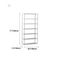 Contemporary Bookcase Metal Open Back Bookshelf for Home Office Clearhalo 'Bookcases' 'furn' 'furn_bookcases' 'Furniture' 'Office Furniture' 1200x1200_32d5b840-156b-46b1-ab4b-69e7613373ac