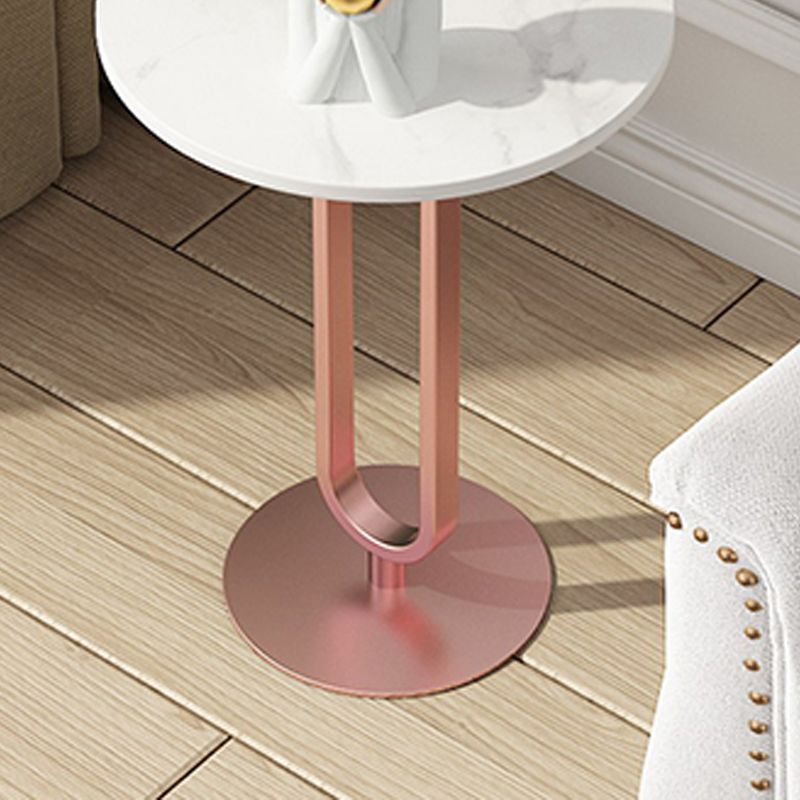 Tavolo angolare rotondo minimalista Tavolino di divano per soggiorno per soggiorno