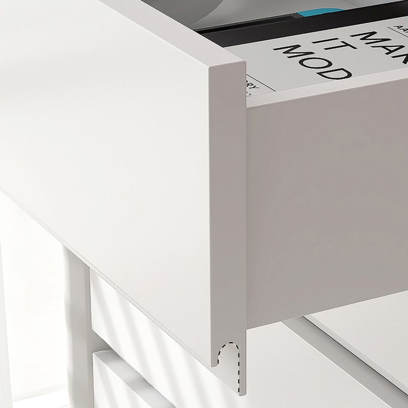 Moderno cassa di stoccaggio in legno verticale con cassetti a chiusura morbida per la casa