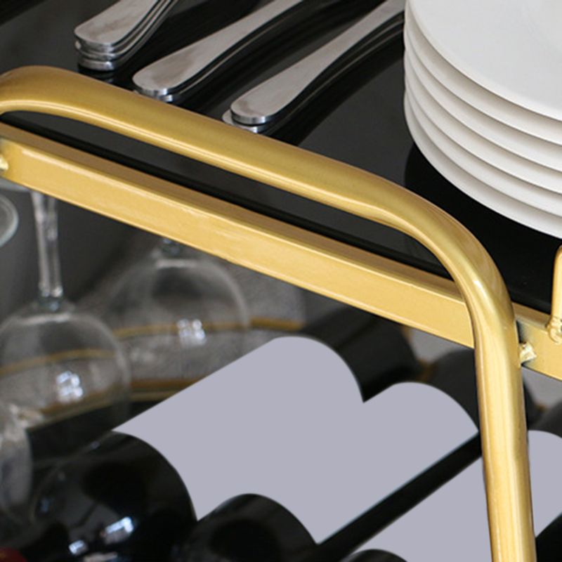 26.77 "W rollende eigentijdse voorbereidingstafel metalen voorbereidingstabel voor thuisgebruik