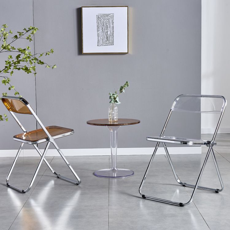 Contemporary Style Folding Armless Side Chair Open Back Single Dining Side Chair Clearhalo ' kitchen&dining_furn' 'Dining Chairs' 'Dining Tables & Seating' 'dining_chair' 'furn' 'furn_dining_chair' 'Furniture' 'furniture_dining_chair' 'Kitchen & Dining Furniture' 'kitchen' 1200x1200_32d8a0e1-b89a-413f-a476-f2b3c94c6c1c