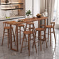 Contemporary Rectangle Pub Dining Set 1/4/7 Pieces Pine Solid Wood Counter Set Clearhalo 'Bar Furniture' 'furn' 'furn_home_bar_bar_sets' 'Furniture' 'Home Bars & Bar Sets' 'home_bar_bar_sets' 'Kitchen & Dining Furniture' 1200x1200_32d8b7ae-94e8-4d18-a9e3-364b64ba7960
