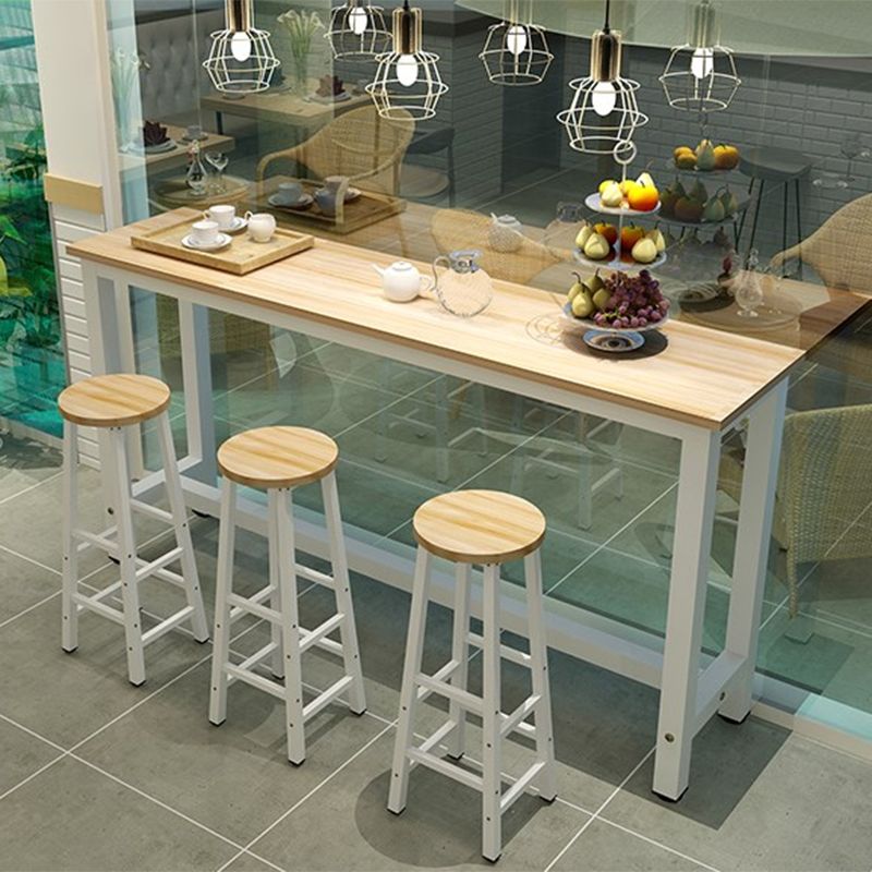 Industrial Bar Table Rectangle Pub Table for Outdoor and Breakroom Clearhalo 'Bar Furniture' 'Bar Tables' 'bar_tables' 'furn' 'furn_bar_tables' 'Furniture' 'Kitchen & Dining Furniture' 1200x1200_32d95199-e630-4fa0-bce9-aa8b9c966c41