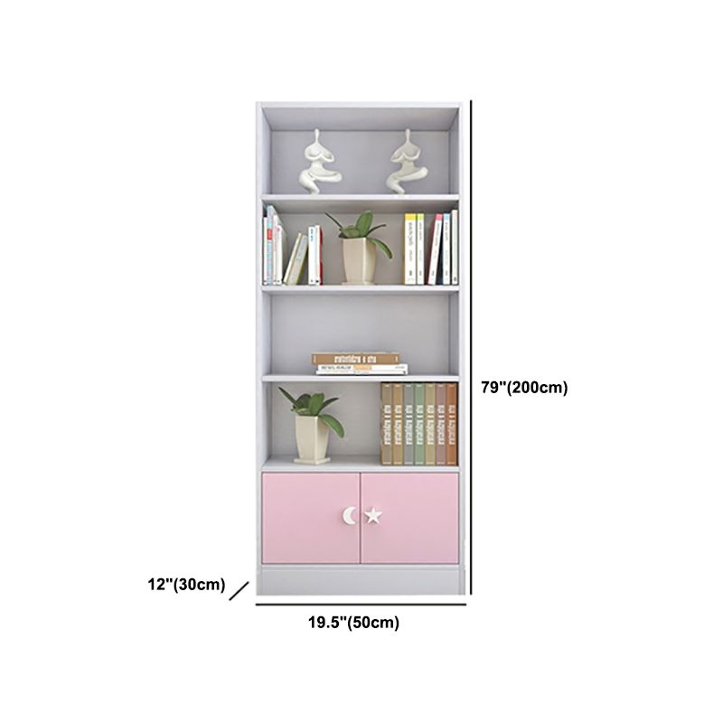 Contemporary Standard Bookshelf Wooden Closed Back Bookcase with Rectangular Shelves Clearhalo 'Bookcases' 'furn' 'furn_bookcases' 'Furniture' 'Office Furniture' 1200x1200_32da1791-0f77-4b05-8e9c-62ec8bb8e64d