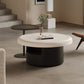 Table de cocktail contemporaine Table de cocktail basse sur pied rond