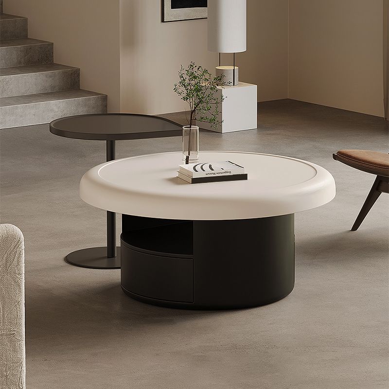 Table de cocktail contemporaine Table de cocktail basse sur pied rond