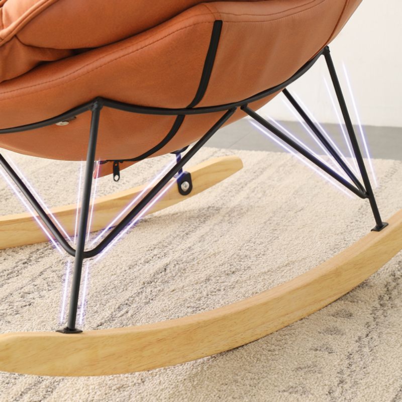 Contemporary Rocker Chair 93" H Rocking Chair with Padded Seat