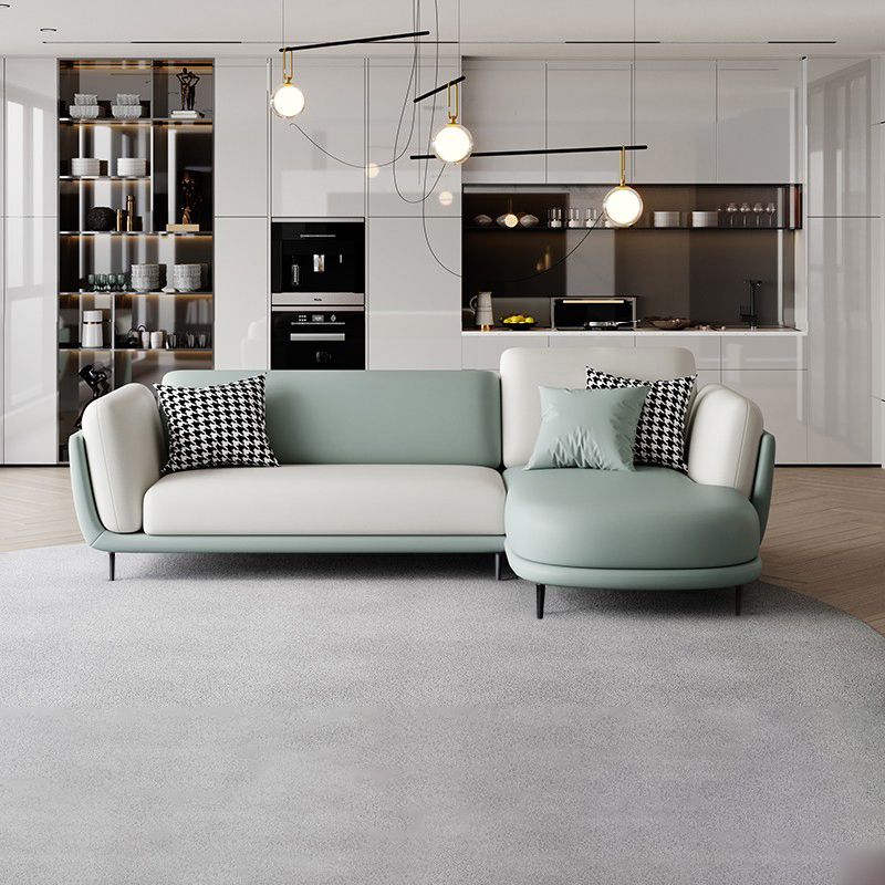 37,8 "H FAUX CUIR SOFFRAGE ÉVALABLE SOFA et chaise pour le salon