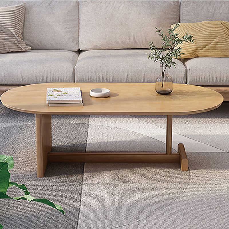 Brone Solid Wood Coffee Table Living Room Trestle Coffee Table Clearhalo 'Coffee & Accent Tables' 'Coffee Tables' 'coffee_tables' 'furn' 'furn_coffee_tables' 'Furniture' 'Living Room Furniture' 1200x1200_32de8a28-9237-4b7d-9acb-09ccb7c6b83c