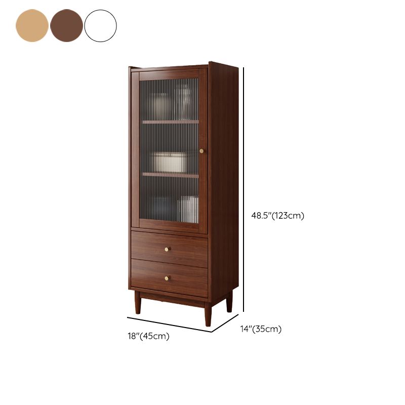 Modern Style Closed Back Book Shelf Rectangular Wooden Bookcase